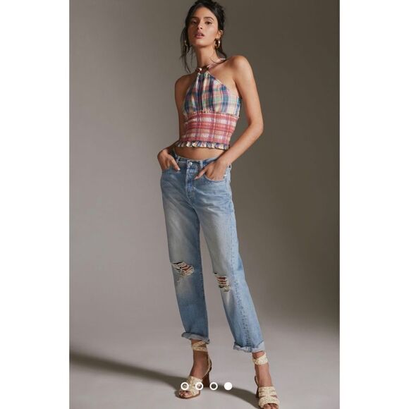 Anthropologie x Pilcro Reversible Halter Top Size L - Picture 1 of 10